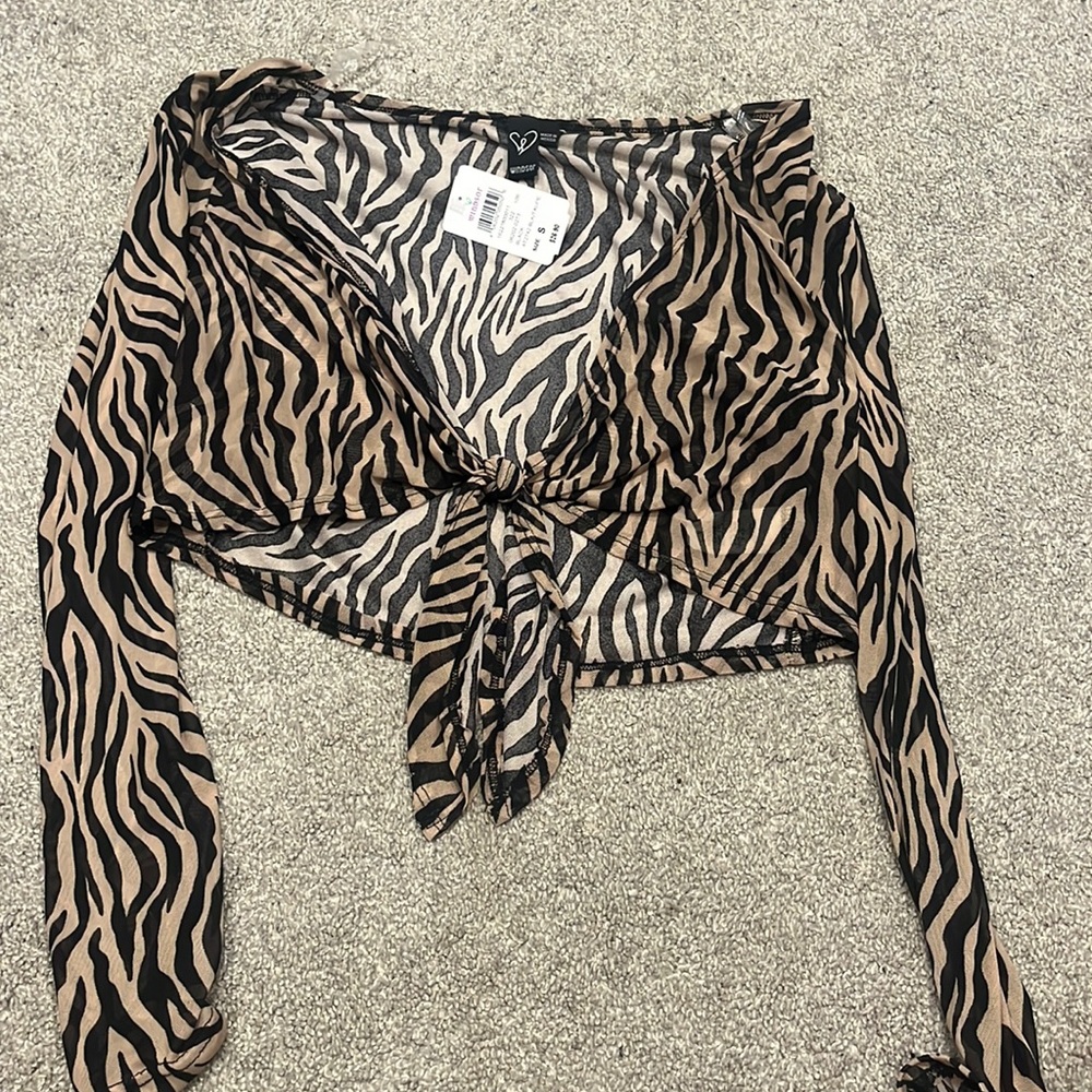 Mesh Tie Top